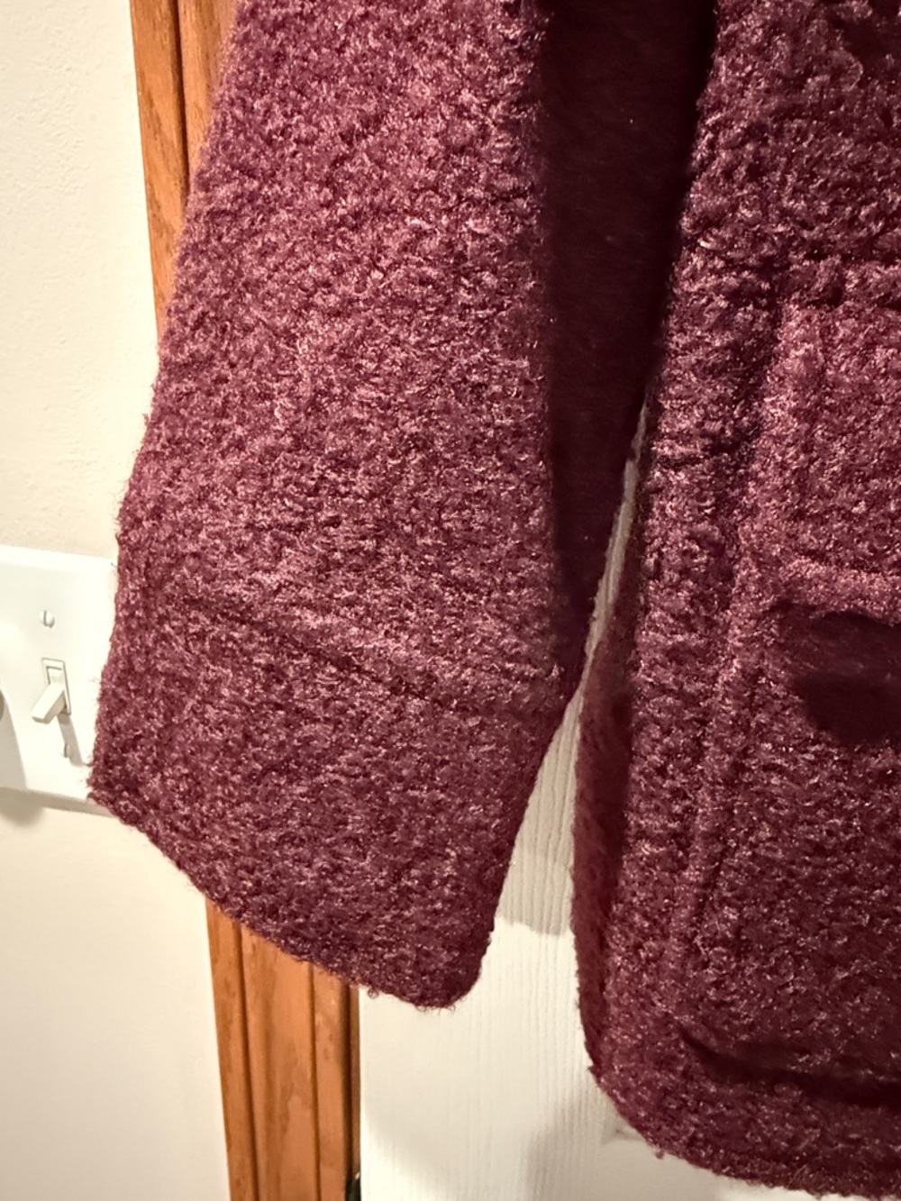 Time and Tru Deep Burgundy Knit Cardigan - Picture 4 of 4